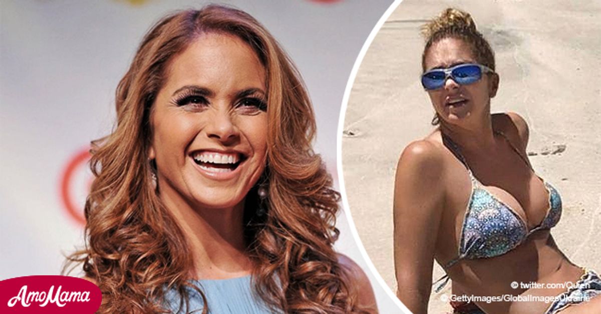 Lucero muestra su espectacular figura en traje de baño y sorprende a