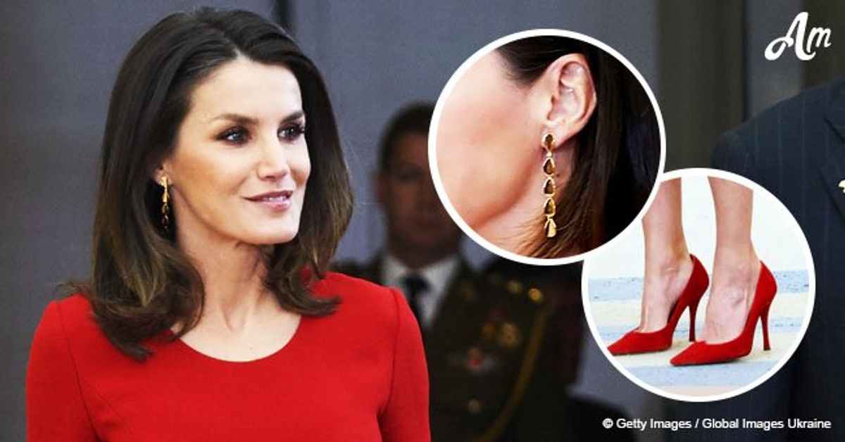 La Reina Letizia Se Ve Sexy Con Un Elegante Vestido Rojo Ajustado En Su ...